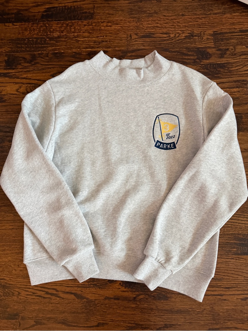 PARKE Birthday 2022 Light Gray Mockneck Size S/M